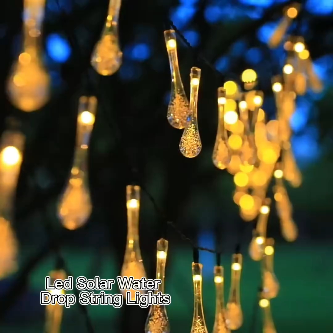  Outdoor Bubble Ball Water Drop Lamp String Led Battery Lamp Usb Solar Garden Decoration Lamp Products | Wenda Deco 