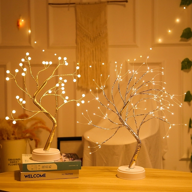 Christmas tree decoration LED light LED touch switch fairy night light tree night light family bedroom Wenda Deco 1