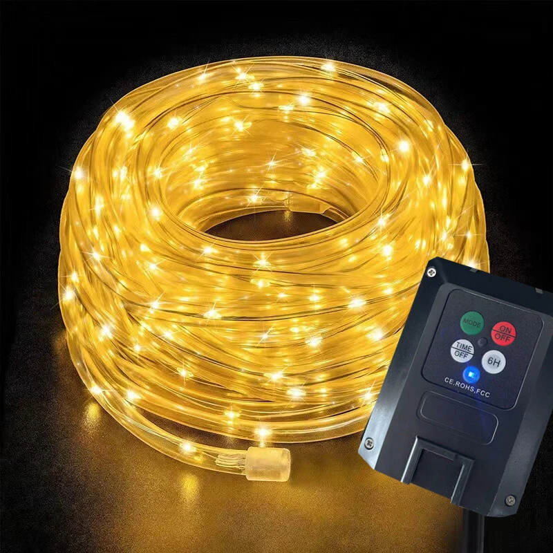 Lampu Tali Surya LED Festival Luar Ruangan Produk Lampu Tali Taman Dekorasi Pohon Liburan | Wenda Deco 1