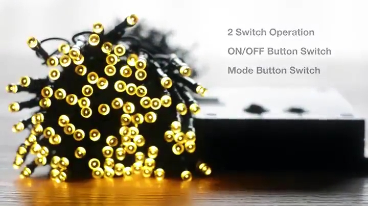Outdoor Solar  LED String Lights Fairy Holiday Christmas Party Garland Solar Garden Waterproof Lights  | Wenda Deco 1