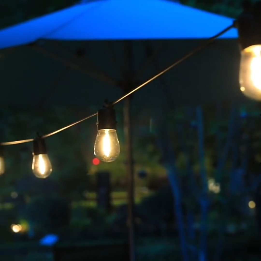 Lumini de Crăciun Lumini cu led șir de lumini în aer liber S14 Becuri Edison rezistente la rupere Lumină pentru festive Wenda Deco 1