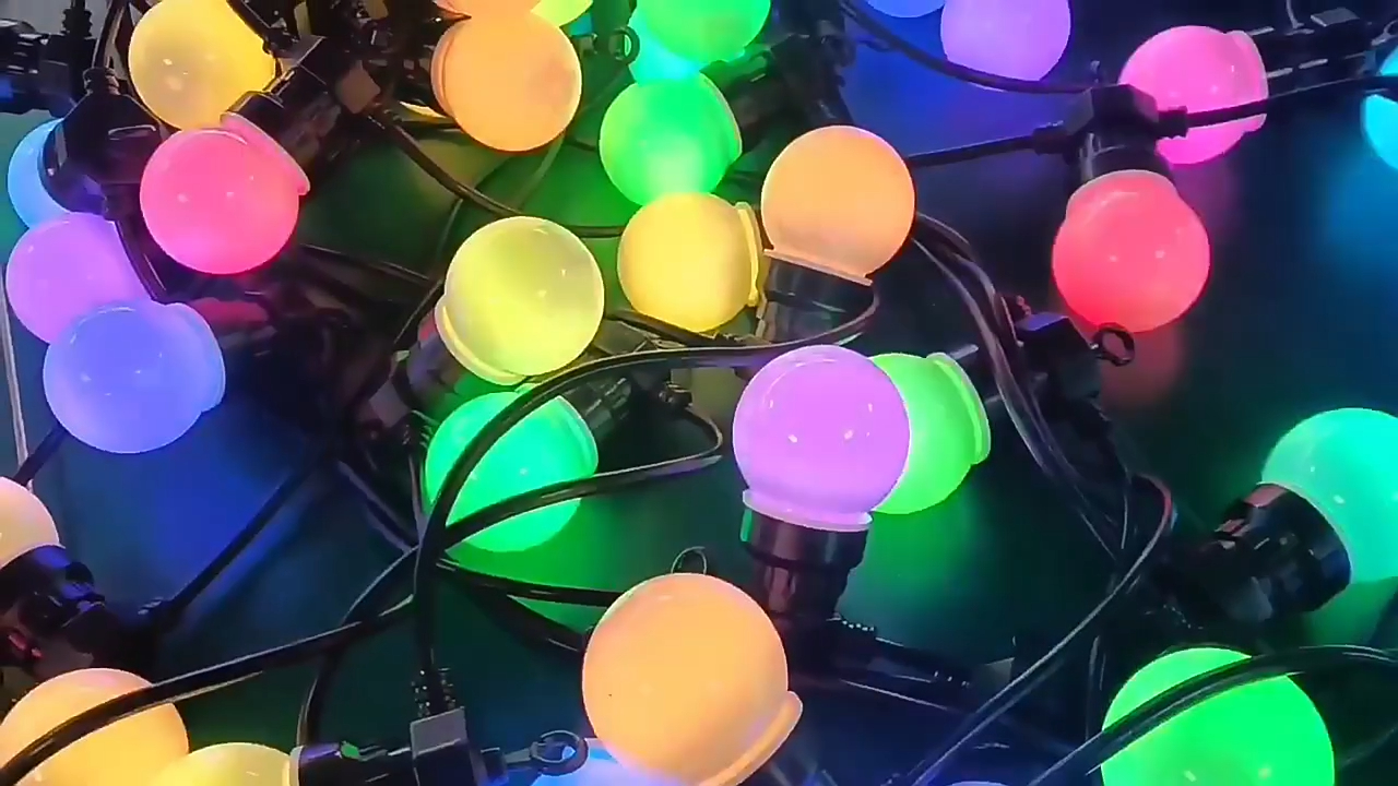  Party garland outdoor christmas balls lights led christmas festoon string lights G50 Products | Wenda Deco 