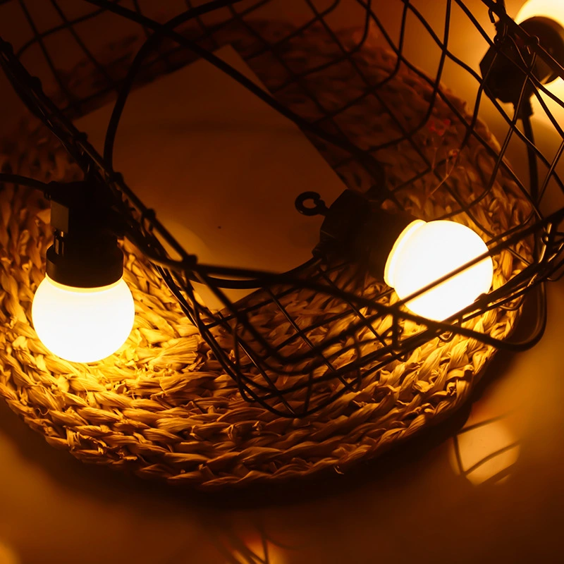 wendadeco LED G50 في الهواء الطلق سلسلة أضواء الفناء مع لمبات مقاومة للكسر أضواء معلقة مانعة لتسرب الماء للفناء الخلفي 1