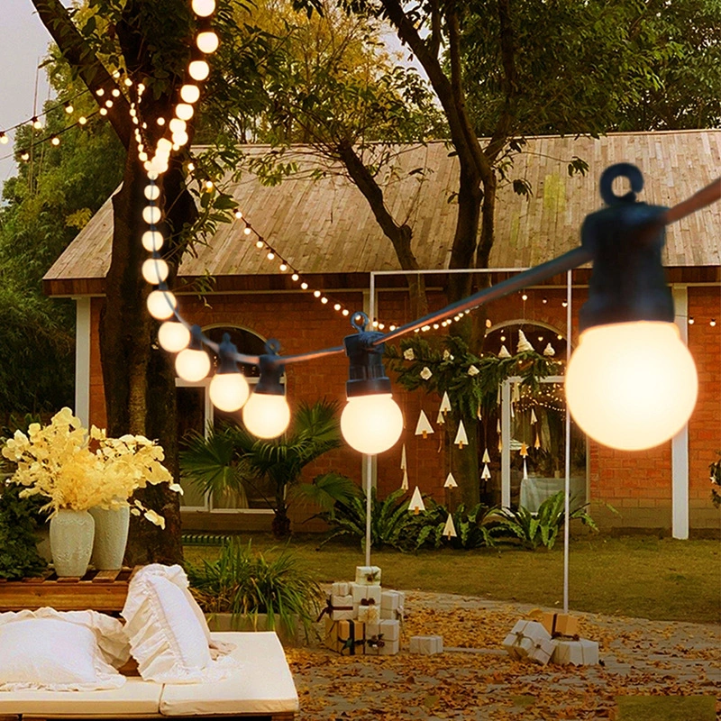 wendadeco LED G50 Outdoor String Patio Lights with Shatterproof Bulbs Weatherproof Hanging Lights for Backyard11 1