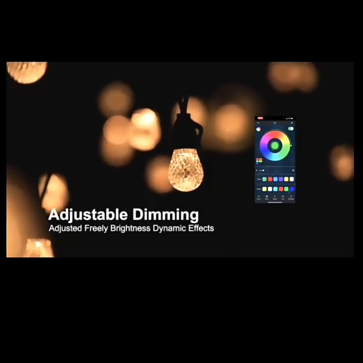 Beliebt Bequeme Verbindung C35 LED-Glühbirne Lichterketten PVC 5050RGB Patio Girlandenbeleuchtung 48ft Lichterkette im Freien 1