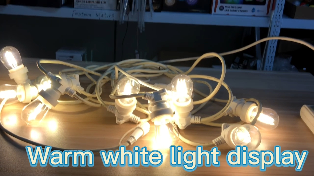 Customized Length Belt LED String Light Round Rubber Cable Holiday lighting string led Garland Motif Festoon Lighting 10 1