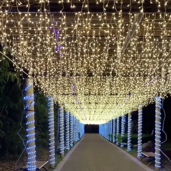 Glowing Elegance: LED Icicle Lights For A Magical Winter Wonderland 1