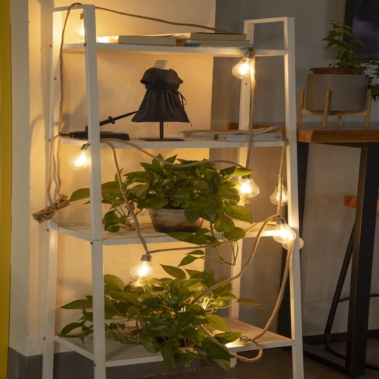 illuminazione natalizia Festone solare a19 stringa di luce led mobili energia solare med starburst stringa di luce per esterni 1