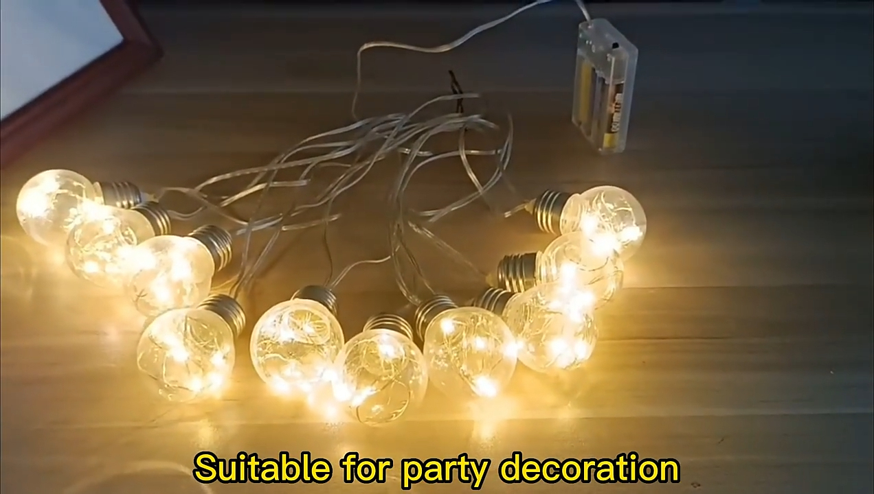 Filo di PVC nero collegabile commerciale per esterni Decorazioni natalizie Ghirlanda LED Ghirlanda di luci a filamento A19 1