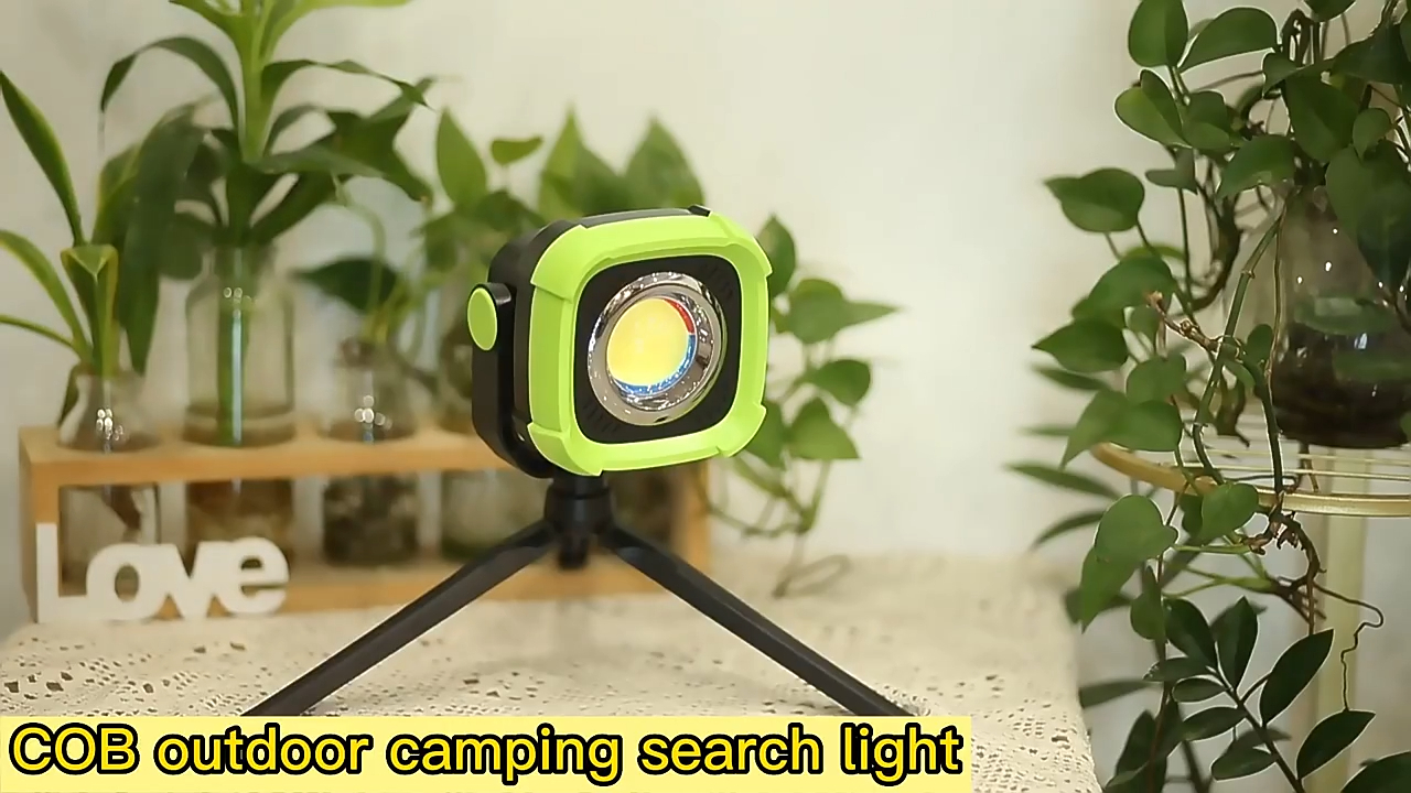 Cob Outdoor-Camping-Licht mit Halterung Wartungsarbeiten Projektionslicht LED-Taschenlampe Multifunktions-Suchscheinwerfer 1