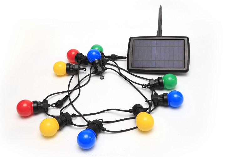 Corda de luzes solares de jardim de qualidade G50 lâmpada fabricante Wenda Deco 4