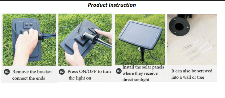 Corda de luzes solares de jardim de qualidade G50 lâmpada fabricante Wenda Deco 3