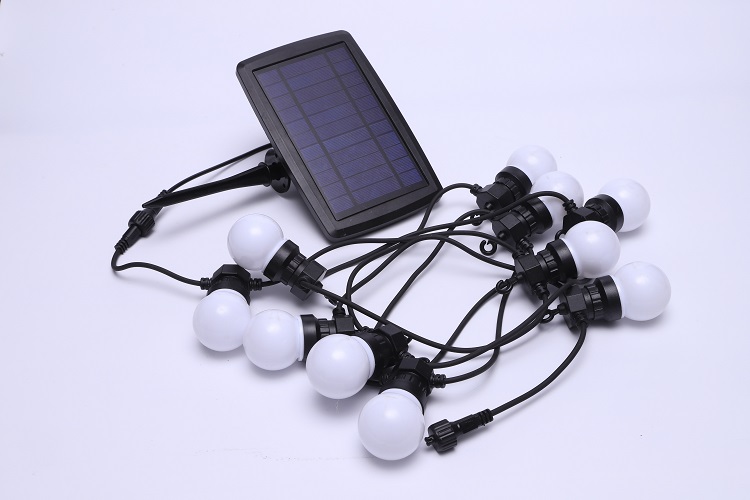 Corda de luzes solares de jardim de qualidade G50 lâmpada fabricante Wenda Deco 7