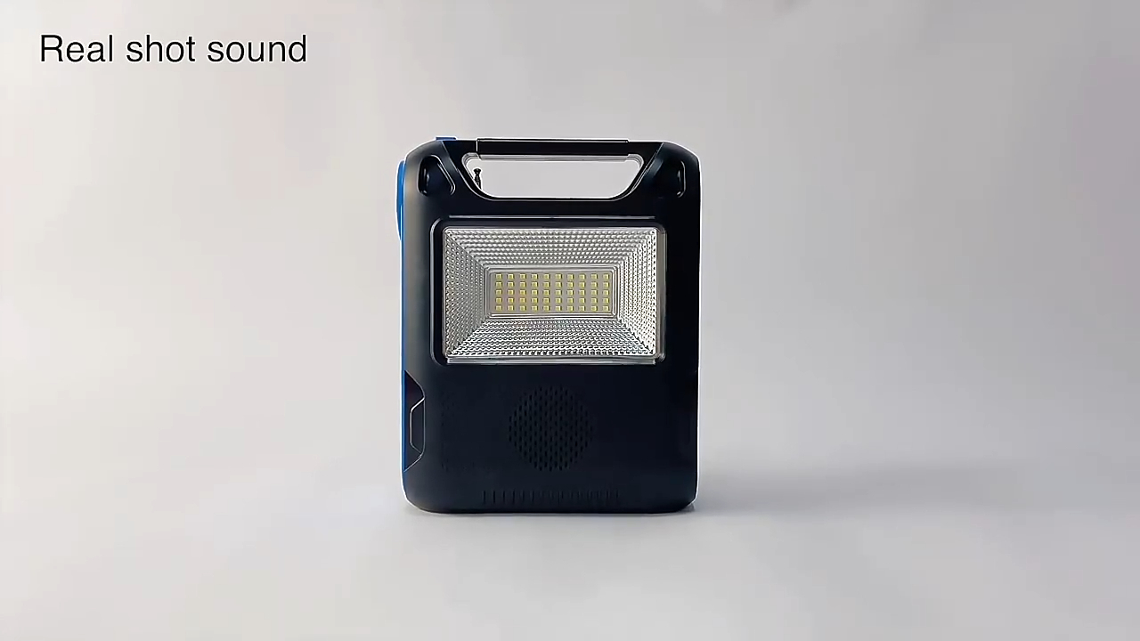Factory Directly Sales Outdoor Camping LED Flashlight DC5v 5w FM Radio Solar emergency Lamp 1