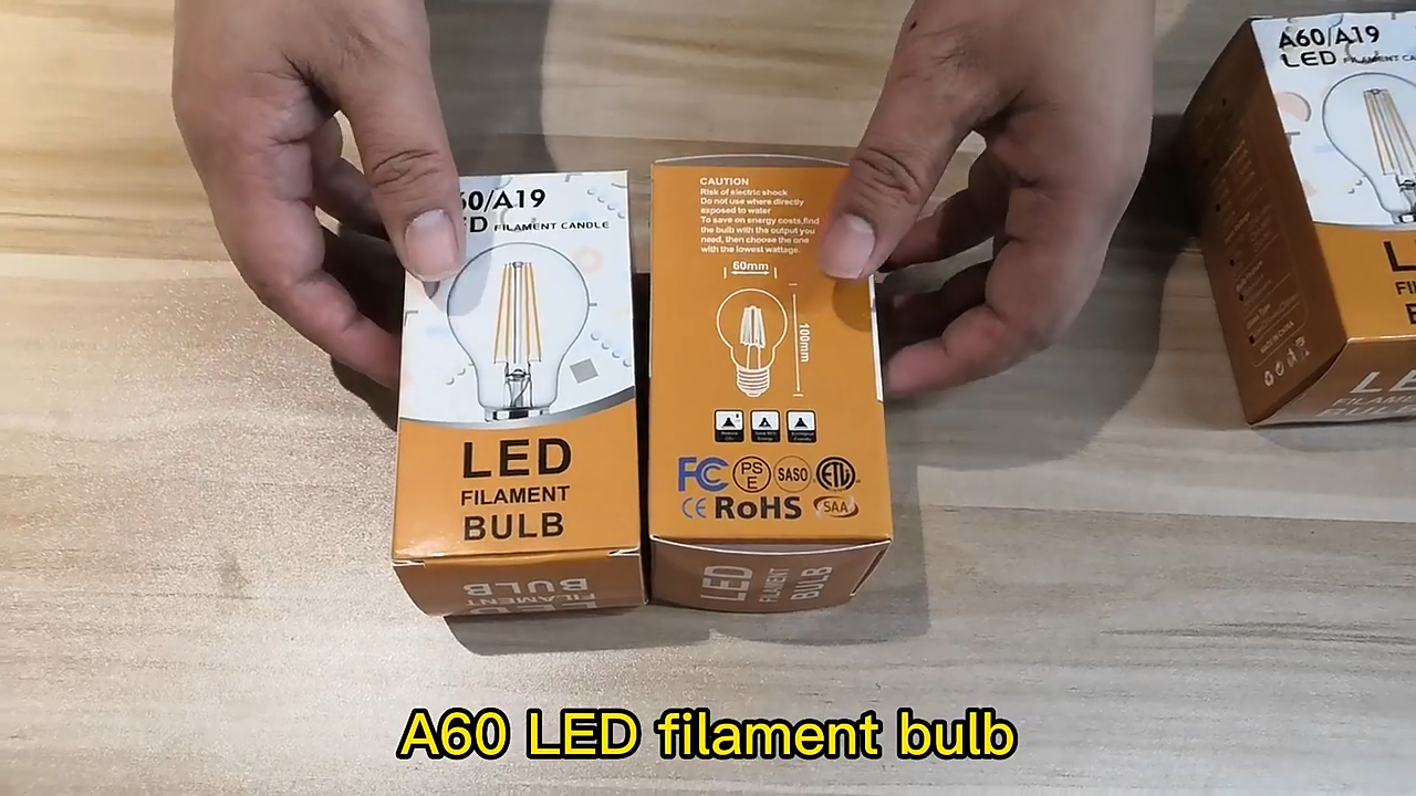  Intro to A60 LED filament bulb Wenda Deco 
