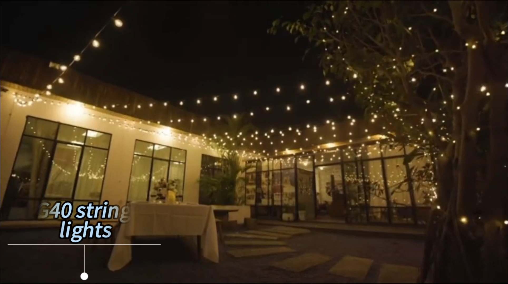  Best G40 string lights application Factory Price - Wenda Deco 