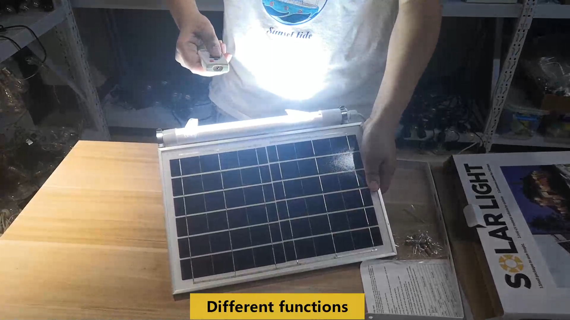  Wholesale 100W solar fluorescent light with good price - Wenda Deco 