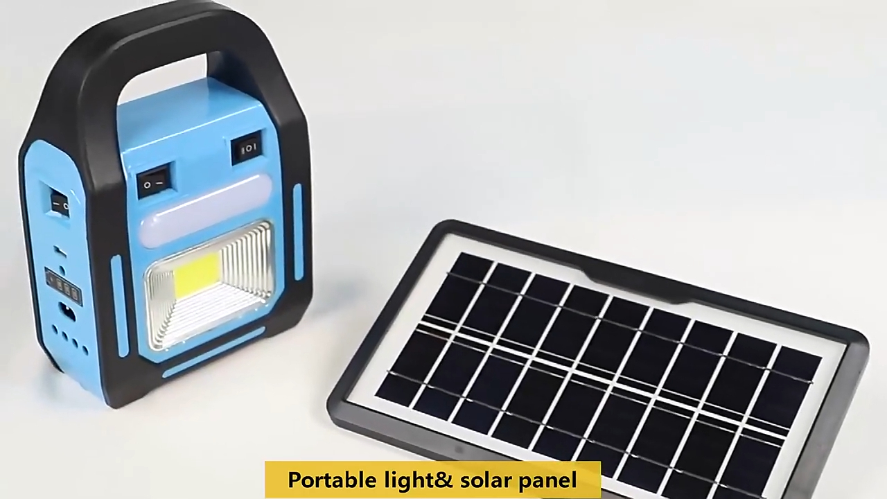 Luce di emergenza per il mercato notturno da campeggio impermeabile per esterni a LED multifunzionale Luce da campeggio solare ricaricabile DC9v 1