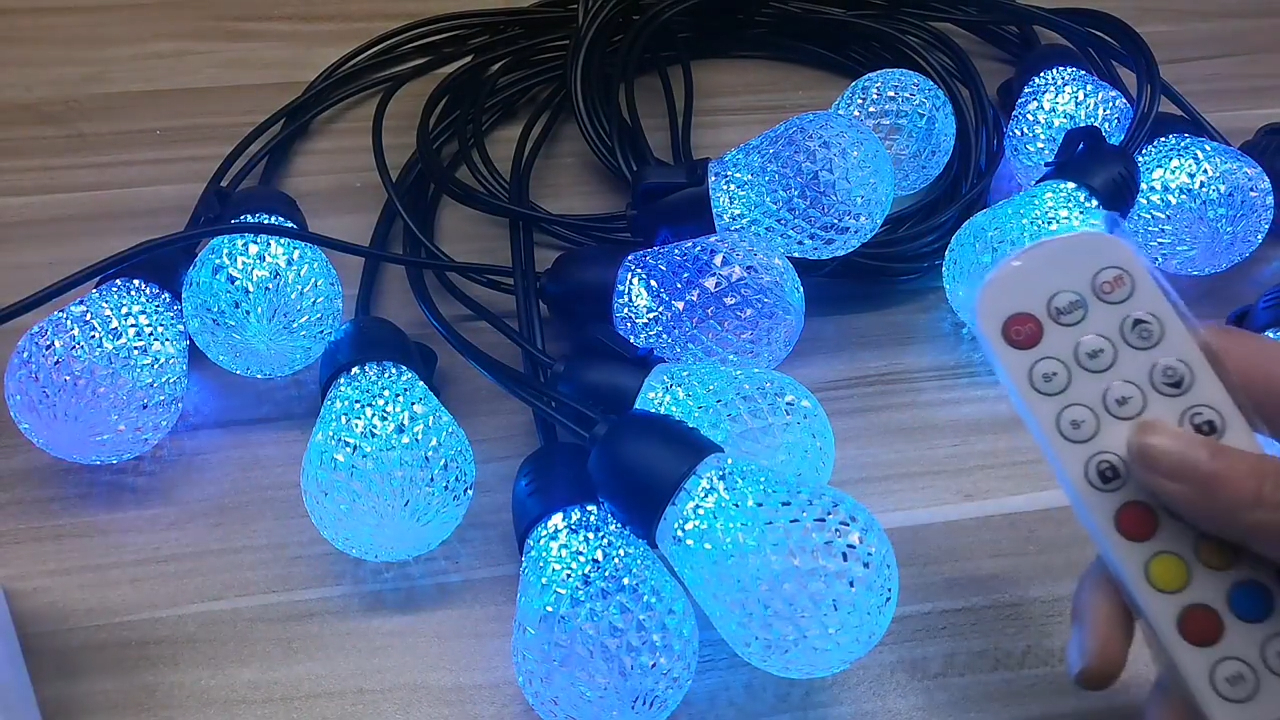 IP66 PVC 15m/25LED Weihnachten führte Lichter-Feiertagsbeleuchtungs-Birnenschnur-Außendekoration mit Birnen-Schnur-Licht 12V C35 1