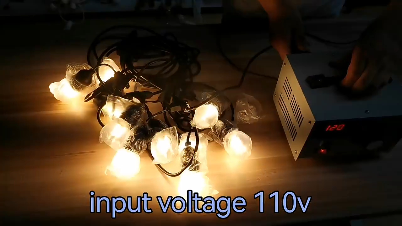 卸売価格装飾照明ラマダン LED 屋外ガーデンストリングライト 48FT S14 e27 LED 電球ストリングライト1 1