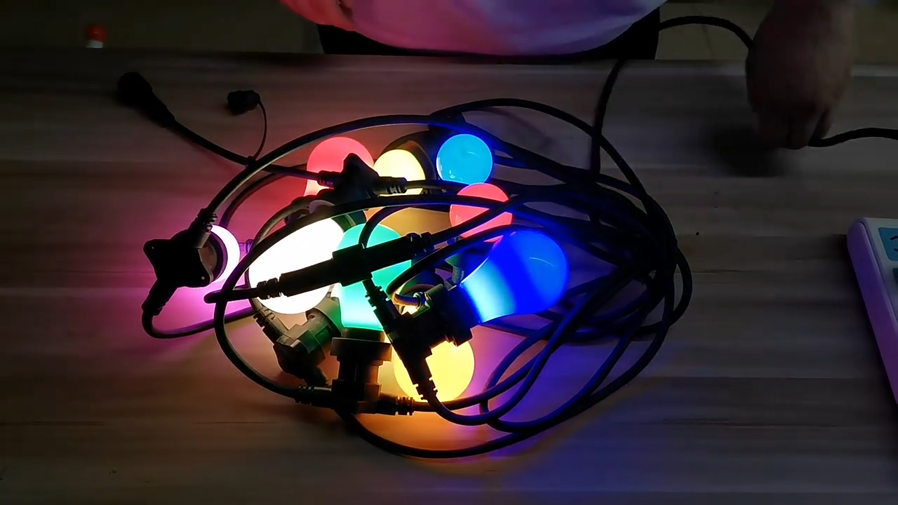 E27 LED redondo cabo verde festão cinto de fada corda luz decoração à prova d' água IP65 decoração de natal ao ar livre festoo 1