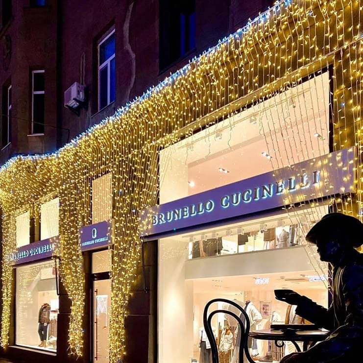 wendadeco Illuminazione decorativa natalizia impermeabile Ghirlanda Tenda a goccia Finestra Fata Ghiacciolo Luce a LED 3