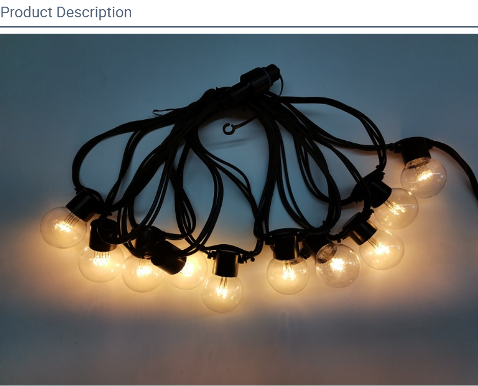 Produttori di luci da giardino a festoni personalizzati dalla Cina | Wenda Deco 9