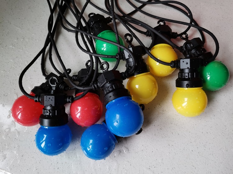 Hot Sale Festival solaire g50 guirlandes lumières décoratives étanches pour Noël Garden Party 16