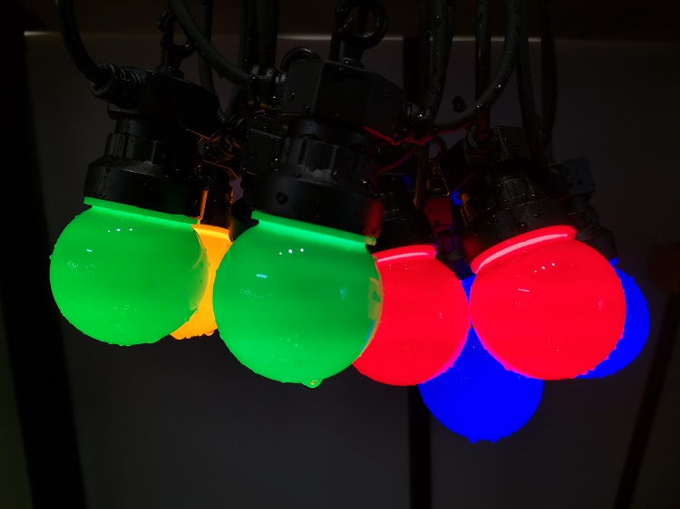 Hot Sale Festival solaire g50 guirlandes lumières décoratives étanches pour Noël Garden Party 17