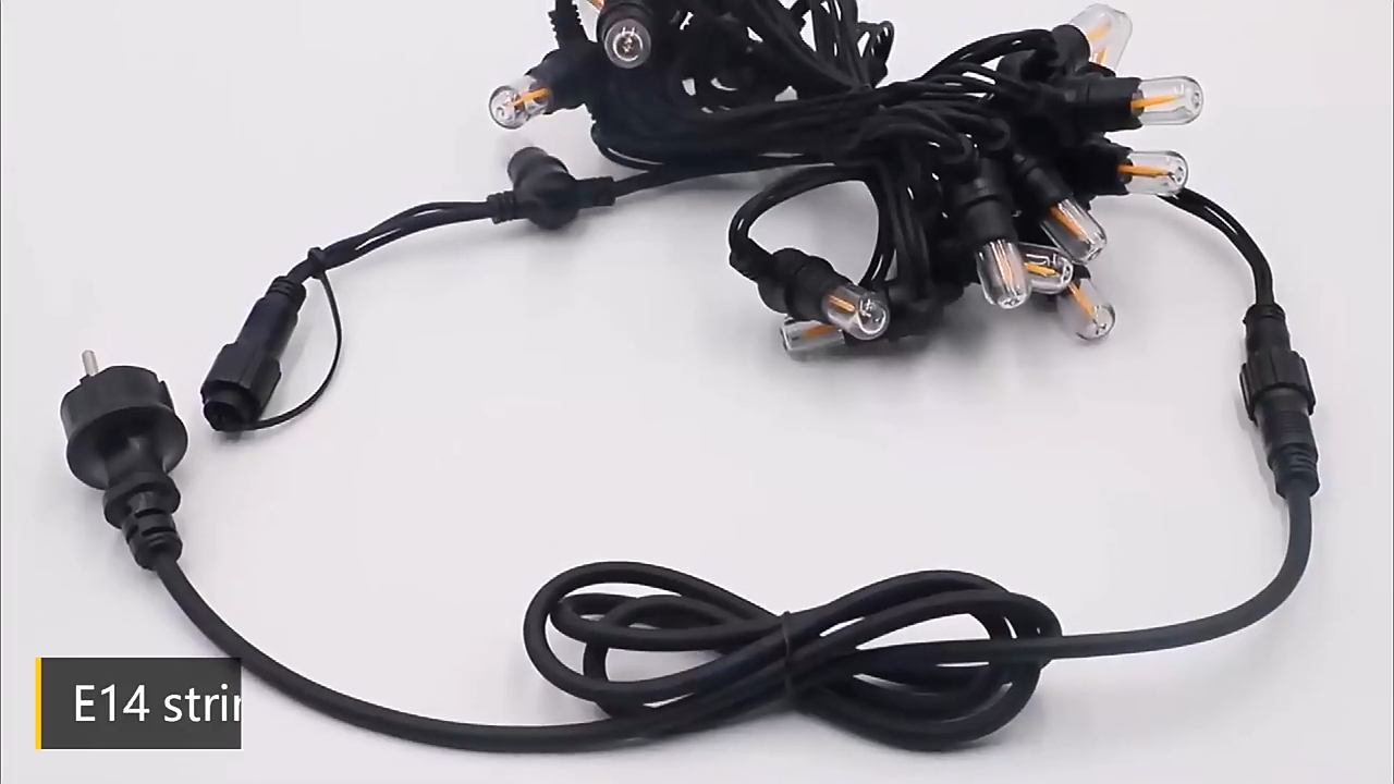 wendadeco クリスマス med スターバースト装飾ライトかわいい E14 電球 LED ライトストリングガーランド/屋外用1 1