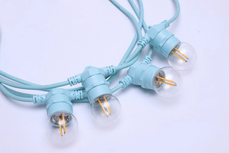 10m 48ft e27 LED bulb 220V IP65 waterproof wedding globe patio garden indoor outdoor cafe festoon string light 1