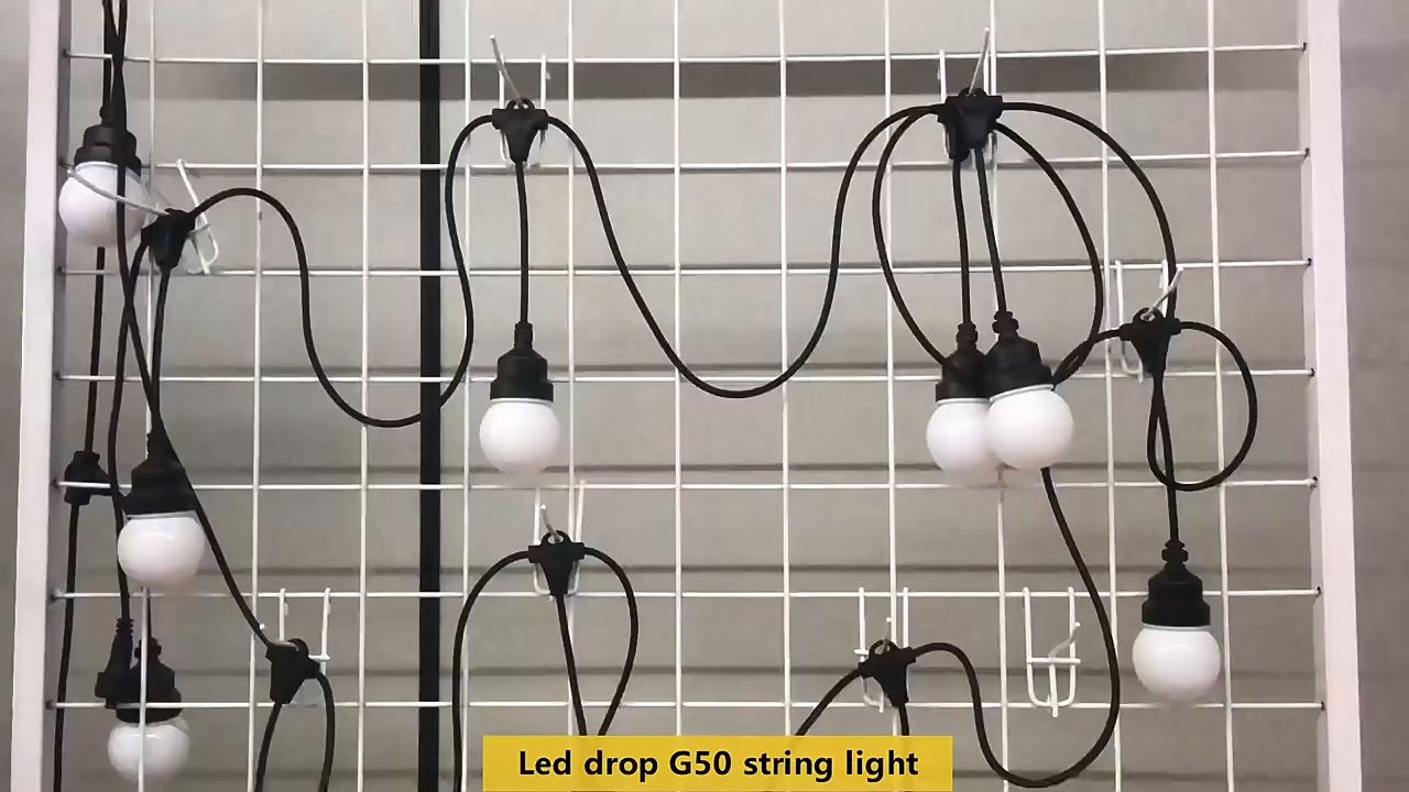 wendadeco 5M 10LED Globe String Lights Waterproof G50 Light Bulbs for Wedding Indoor Outdoor holiday Decoration 1