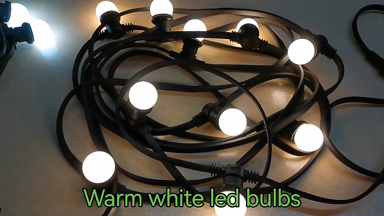 wendadeco كابل مسطح للماء ip 44 أضواء الديكور في الهواء الطلق led b22 e27 حزام اكليل ضوء led عطلة 1