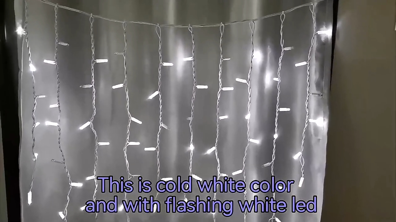 Festa de casamento de natal em casa ao ar livre Luzes decorativas com cordas de LED Cortina de flash Icicle Guirlanda de fadas luz 1