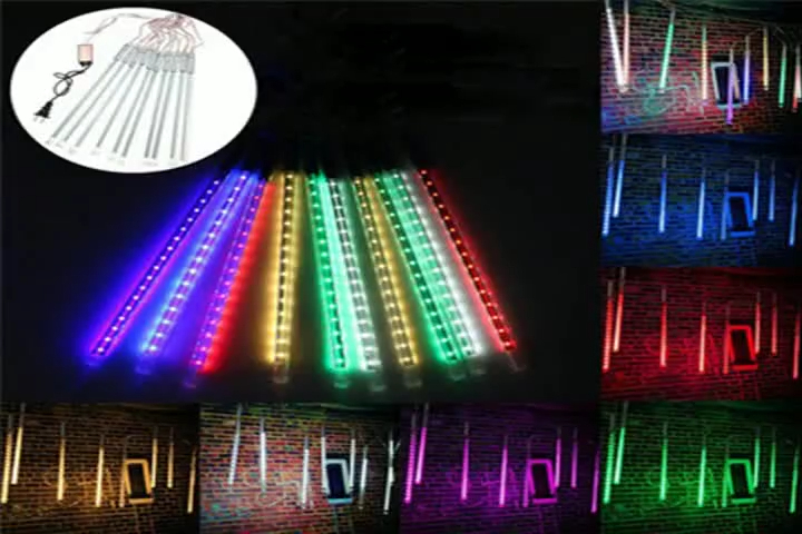 Lampu Hujan Meteor Dekorasi Pohon Natal LED Tali Peri Musim Gugur Dekorasi Lampu Hujan Salju Led1 1