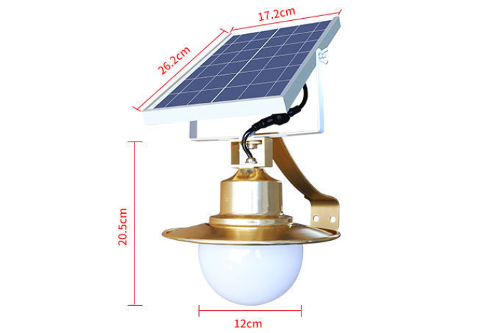 Lampada da giardino solare impermeabile telecomando semplice lampione a LED lampada da parete per esterni villa giardino domestico | Wenda Deco 5