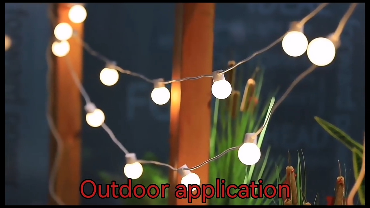 Backyard Garden Decor Warm White Led Fairy Light G45 Wire Patio Outdoor led String Lights1 1