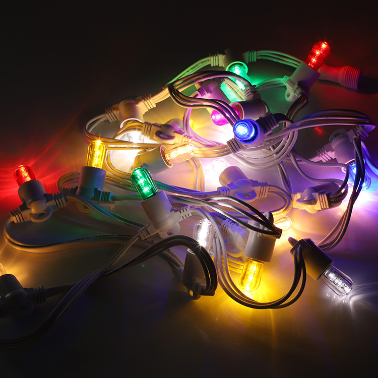 สีขาว/สีแดง/สีส้ม/สีฟ้า/สีเขียว/สีเหลืองมะละกอแสง0.5วัตต์E14 LEDหลอดไฟคริสต์มาสไฟตกแต่งหลอดไฟ 7