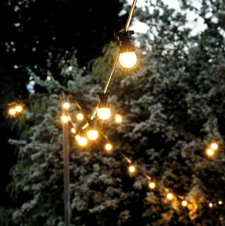 Ghirlande da esterno luci a festone a led E27 B22 stringa 1