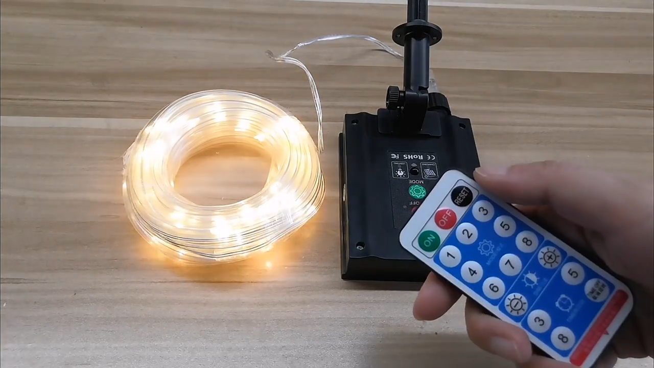 Wendadeco - Wasserdichte Großhandelsqualität 10m 100leds Solar-Kupferdraht-LED-Lichterketten 1