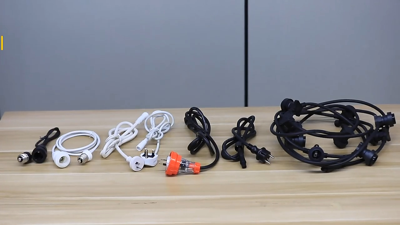 Wendadeco-商用ケーブルアクセサリーグレードE27ケーブルワイヤーゴムワイヤー屋内屋外防水 1