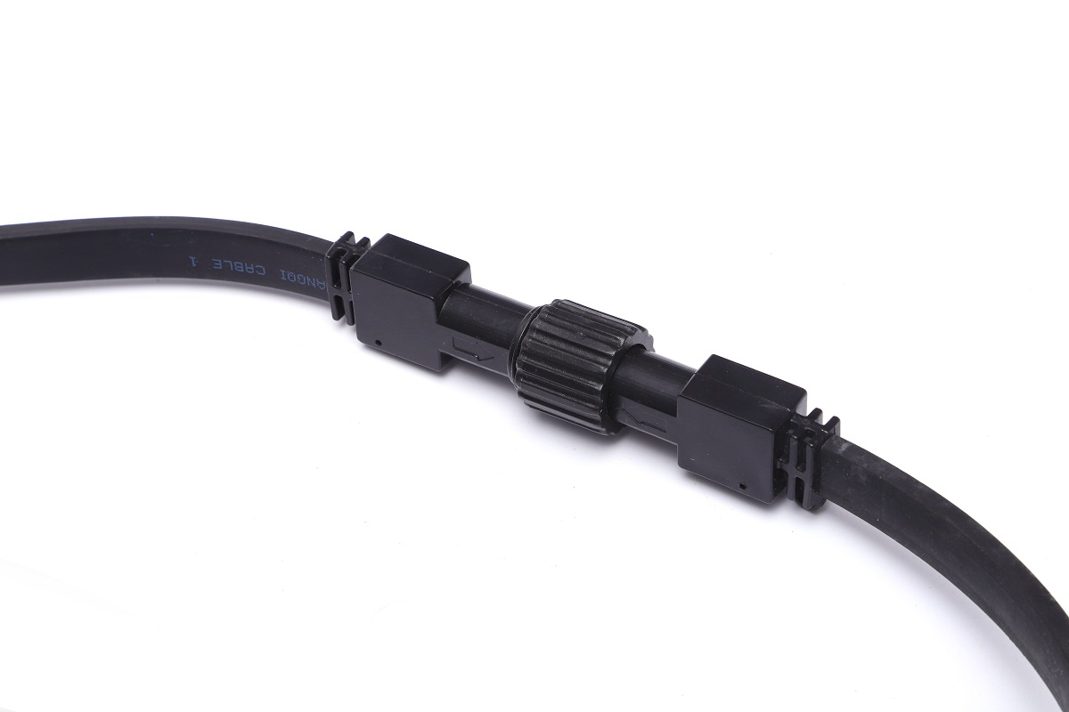 Outdoor waterproof festoon belt lights e27 sockets rubber cable lighting black flat manufacturers | Wenda Deco 6