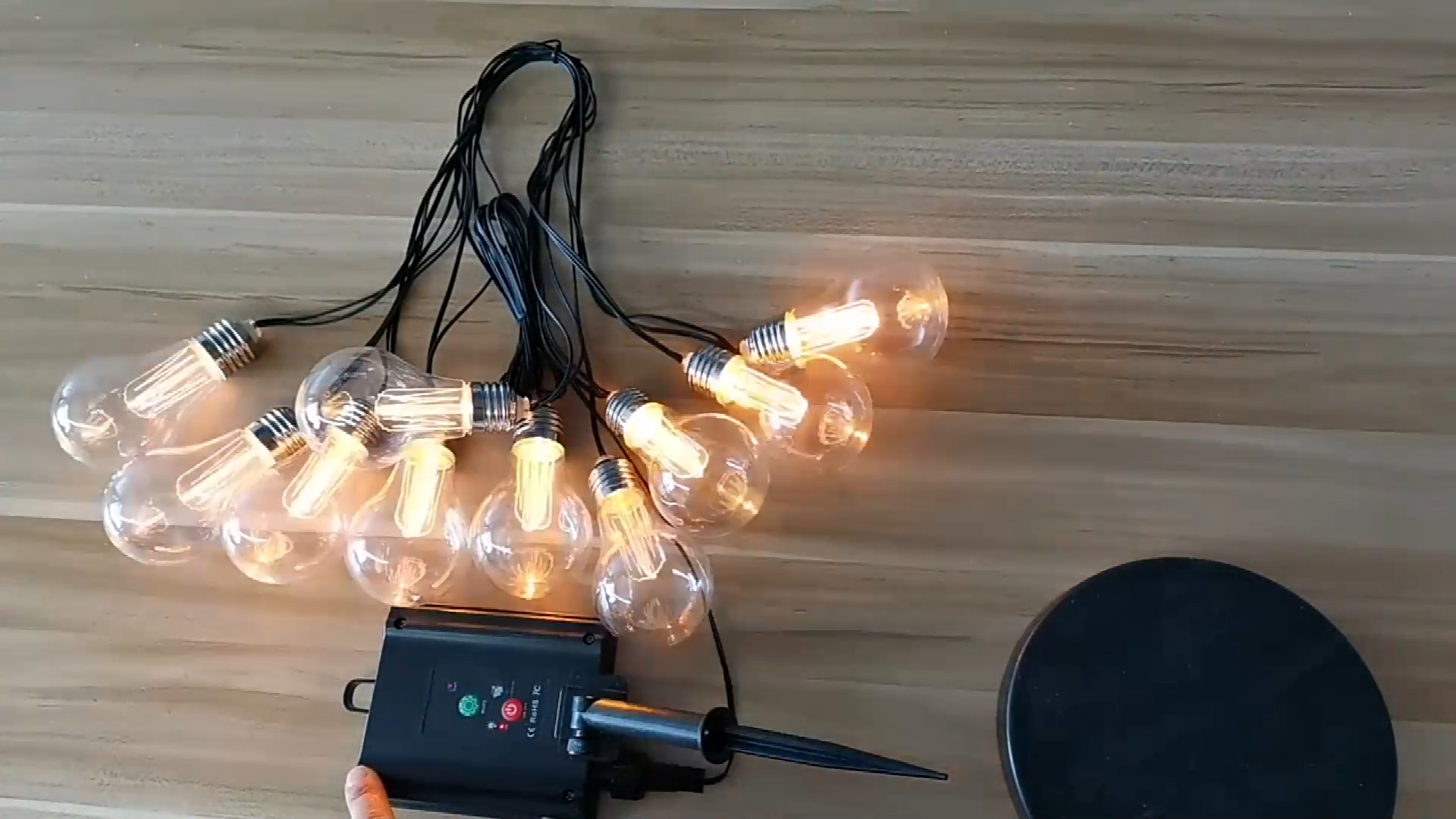 Fornecedor de luz de corda solar A19 à prova d'água&amp; fabricantes | Wenda Deco 1