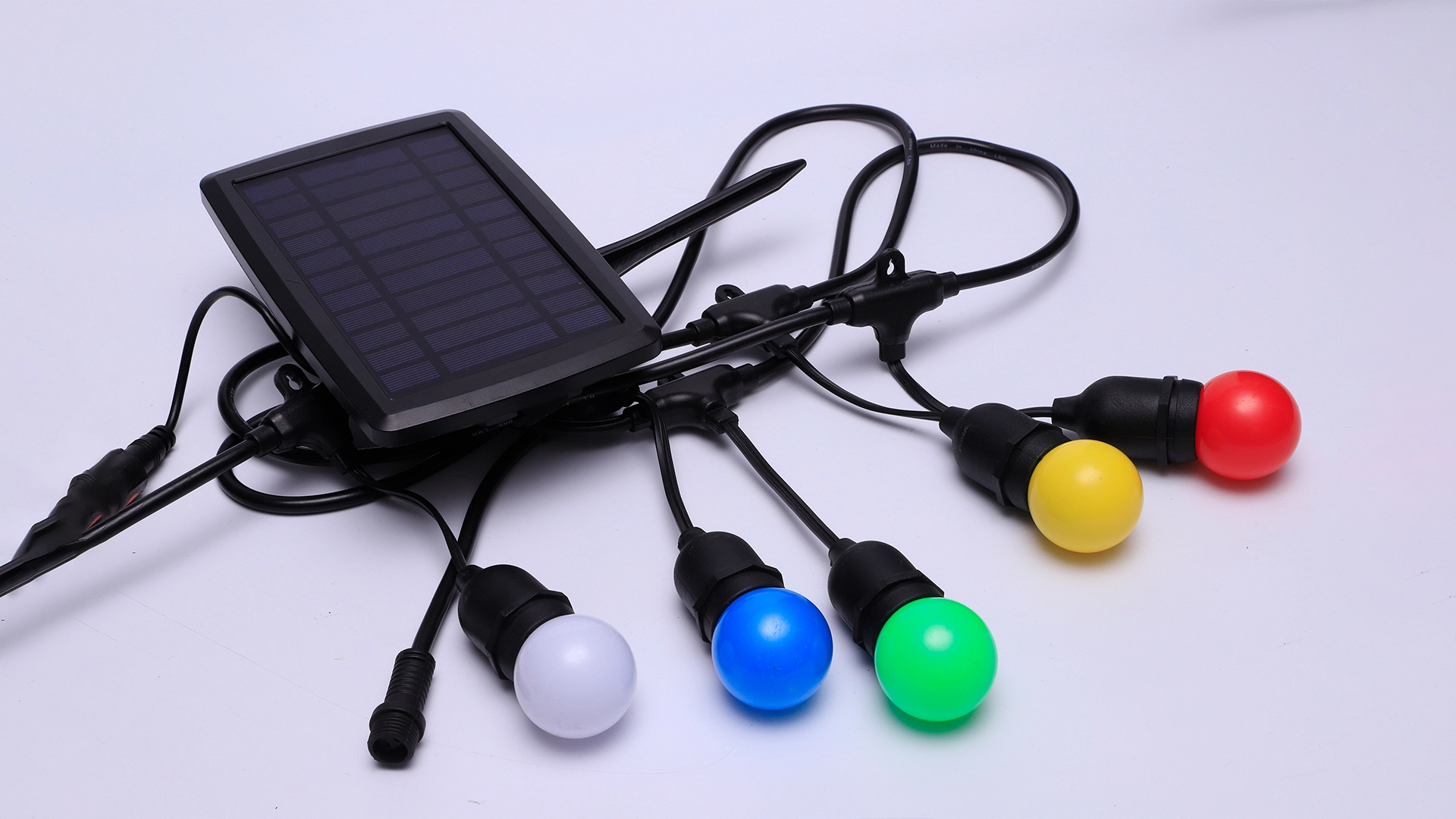 Producători de șiruri luminoase de exterior personalizate Solar S14 din China | Wenda Deco 1