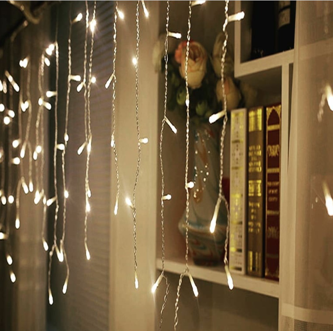 Outdoor Christmas decoration chain light led icicle lights led string party lights 8