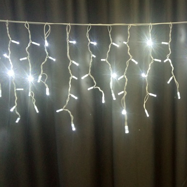 Outdoor Christmas decoration chain light led icicle lights led string party lights 18