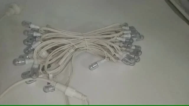 Cavo di gomma collegabile impermeabile esterno di alta qualità E14 stringa di luce a led con catena di luci a led per luci a catena per feste 1