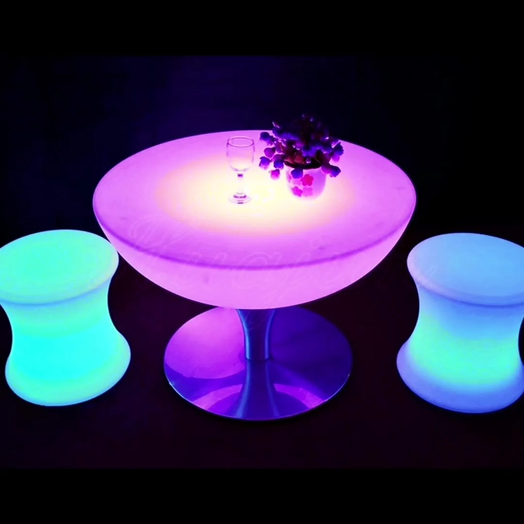 Mobili Bar Colorato Illuminato Led Cubo Sedia Mobili Per Esterni Sgabelli Da Bar Cubo Di Luce Seduta 1