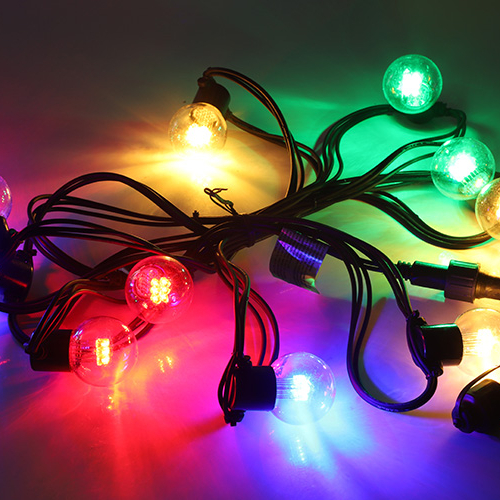 Qualidade garantida Várias cores à prova d'água Lâmpada Corda Luz Bola Decorativa Conectável Luz Globo 1