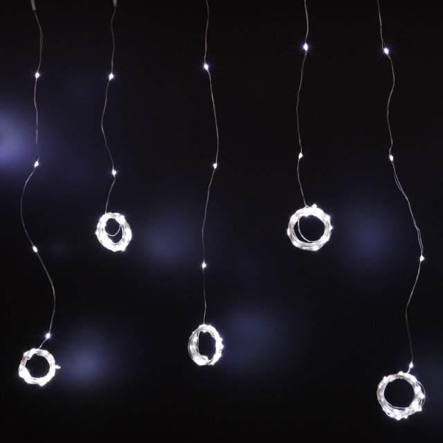 Copper wire 10m 100led solar fairy lights outdoor warm white 14